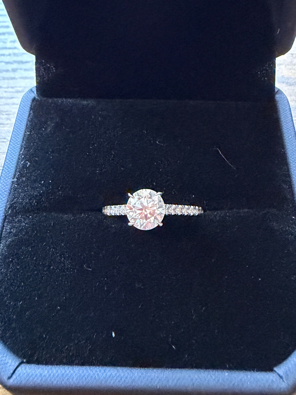 Vvs1 Moissanite Engagement Ring